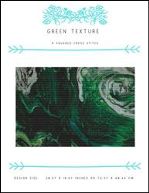 Green Texture / X Squared Cross Stitch