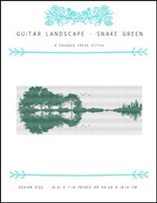 Guitar Landscape - Snake Green / X Squared Cross Stitch