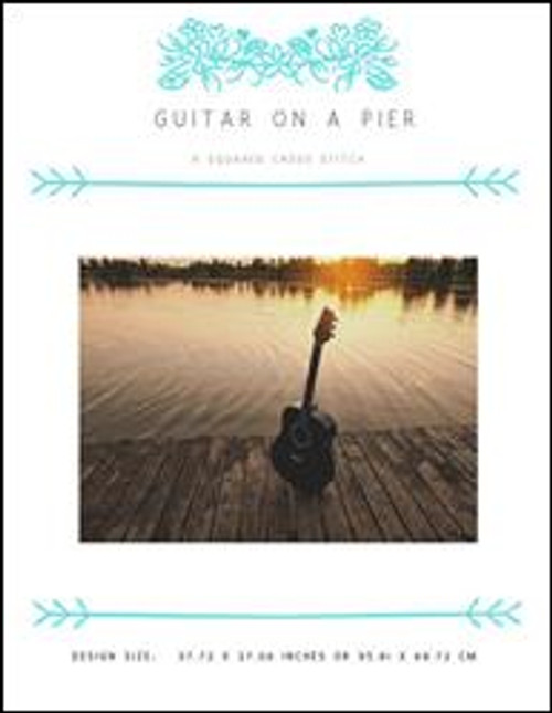 Guitar On A Pier / X Squared Cross Stitch
