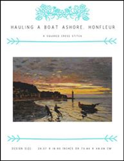 Hauling A Boat Ashore, Honfleur / X Squared Cross Stitch