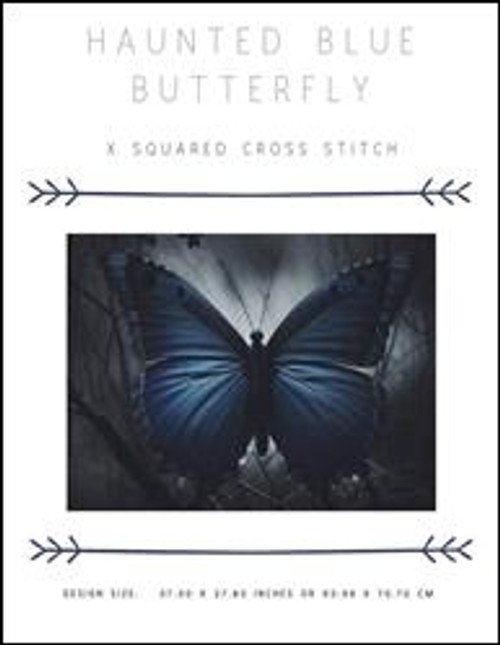 Haunted Blue Butterfly / X Squared Cross Stitch
