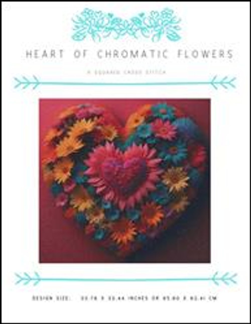 Heart Of Chromatic Flowers / X Squared Cross Stitch