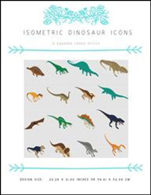 Isometric Dinosaur Icons / X Squared Cross Stitch