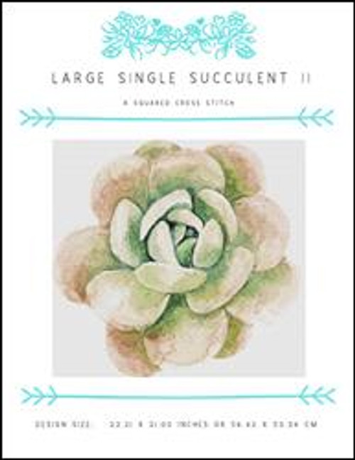 Large Single Succulent Ii / X Squared Cross Stitch