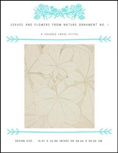 Leaves And Flowers From Nature Ornament No. 1 / X Squared Cross Stitch