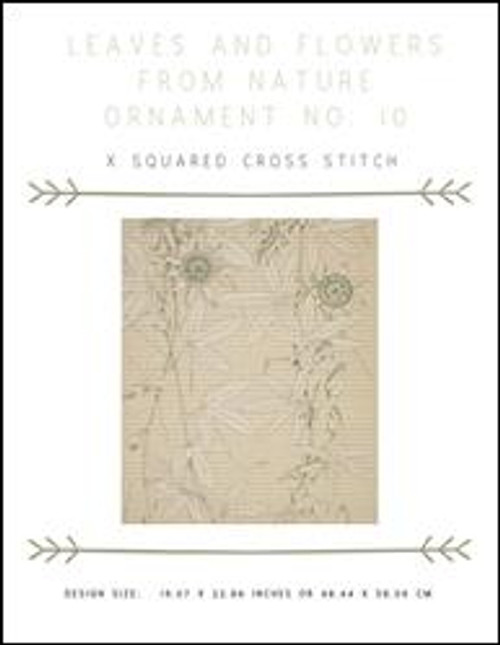 Leaves And Flowers From Nature Ornament No. 10 / X Squared Cross Stitch