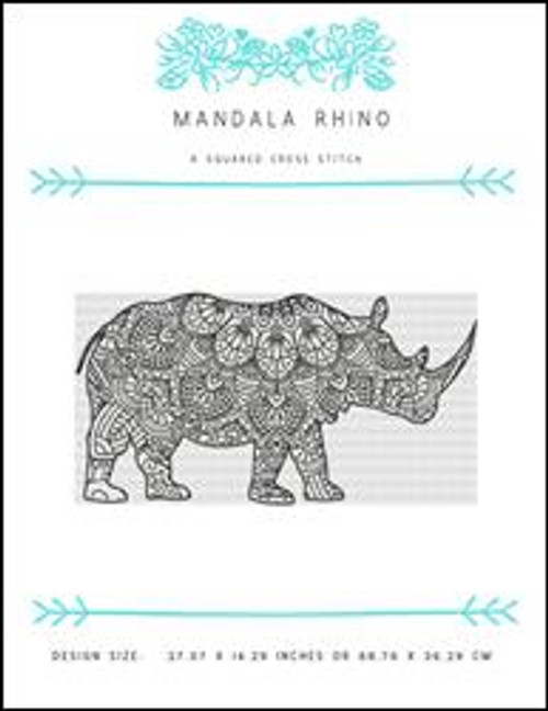 Mandala Rhino / X Squared Cross Stitch