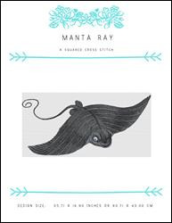 Manta Ray / X Squared Cross Stitch