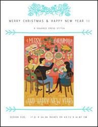Merry Christmas & Happy New Year Iii / X Squared Cross Stitch