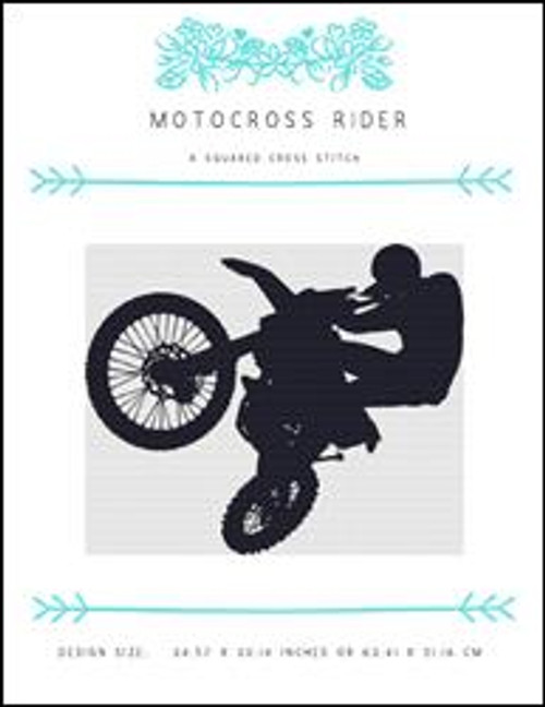 Motocross Rider / X Squared Cross Stitch