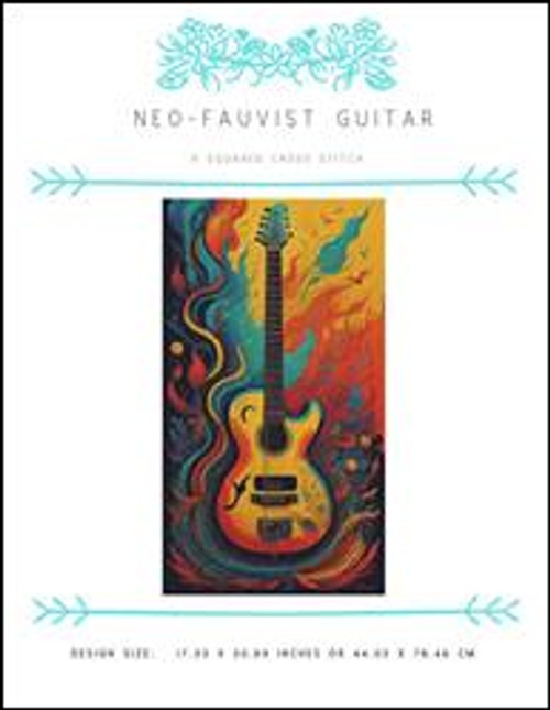 Neo-Fauvist Guitar / X Squared Cross Stitch