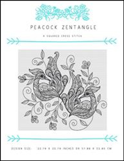 Peacock Zentangle / X Squared Cross Stitch