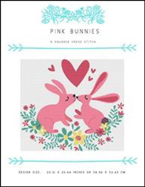 Pink Bunnies / X Squared Cross Stitch
