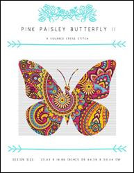 Pink Paisley Butterfly Ii / X Squared Cross Stitch