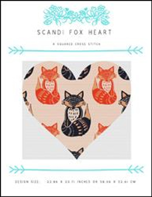 Scandi Fox Heart / X Squared Cross Stitch