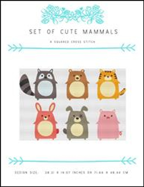 Set Of Cute Mammals / X Squared Cross Stitch