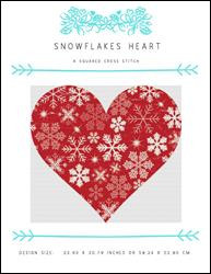 Snowflakes Heart / X Squared Cross Stitch