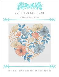 Soft Floral Heart / X Squared Cross Stitch
