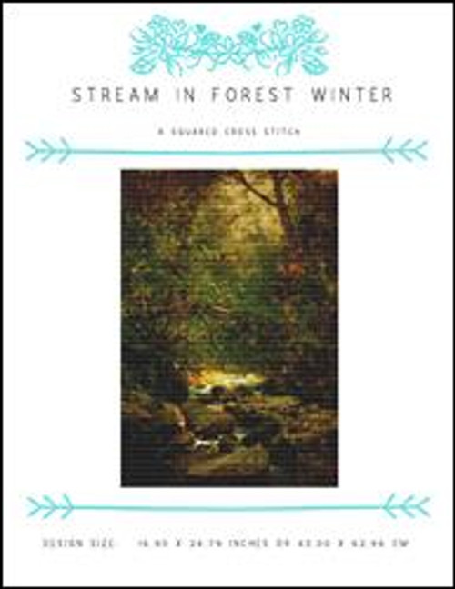 Stream In Forest Winter / X Squared Cross Stitch