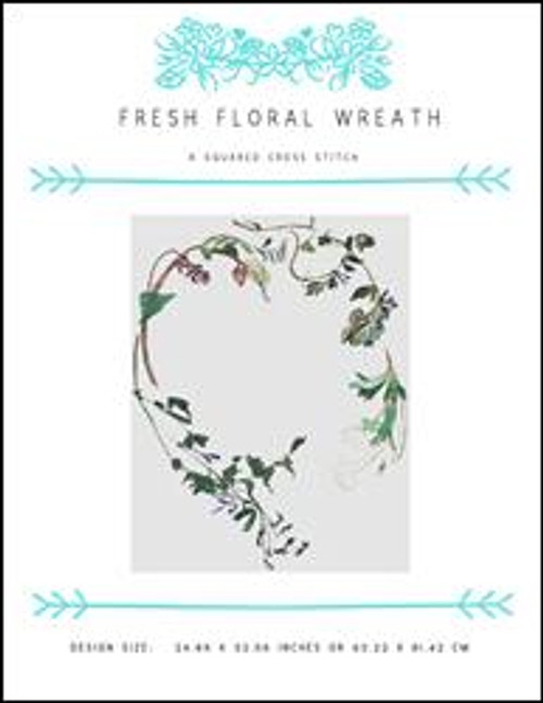 Fresh Floral Wreath / X Squared Cross Stitch