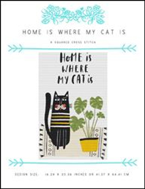 Home Is Where My Cat Is / X Squared Cross Stitch