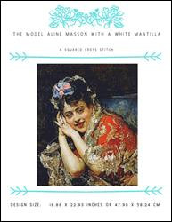 The Model Aline Masson With A White Mantilla / X Squared Cross Stitch