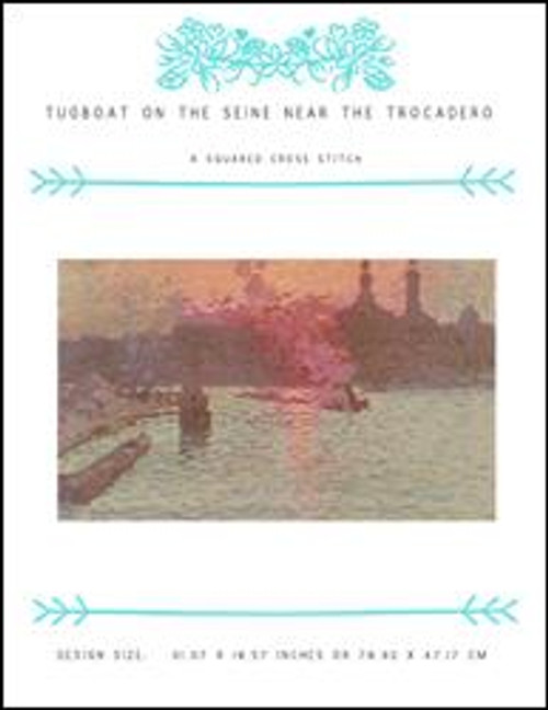 Tugboat On The Seine Near The Trocadero / X Squared Cross Stitch