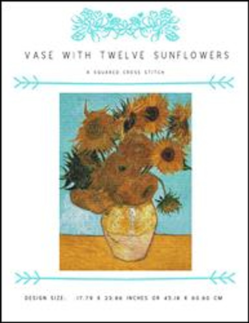 Vase With Twelve Sunflowers / X Squared Cross Stitch