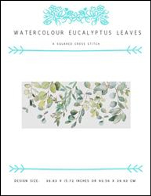Watercolour Eucalyptus Leaves / X Squared Cross Stitch