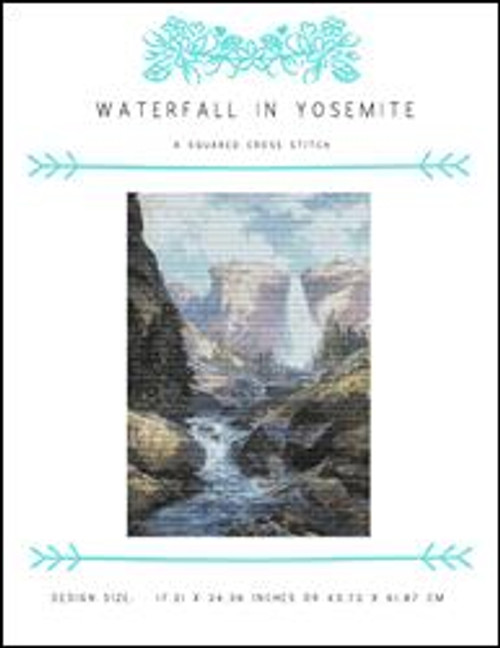 Waterfall In Yosemite / X Squared Cross Stitch