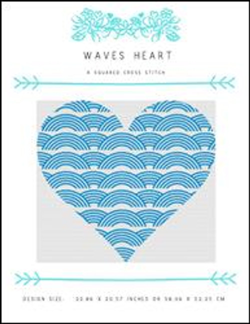 Waves Heart / X Squared Cross Stitch