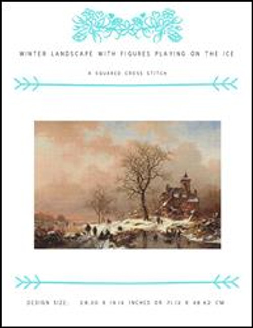 Winter Landscape With Figures Playing On The Ice / X Squared Cross Stitch