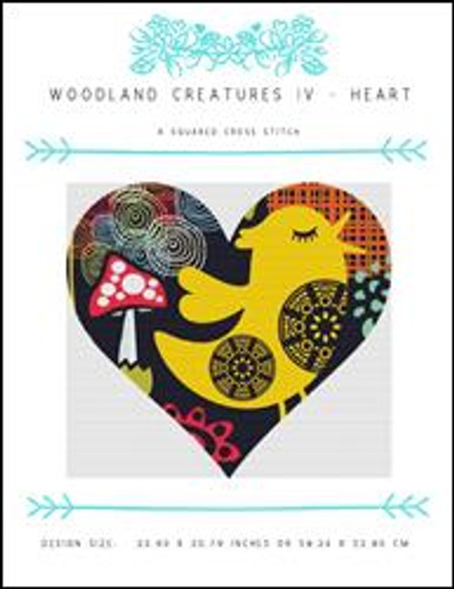 Woodland Creatures Iv - Heart / X Squared Cross Stitch