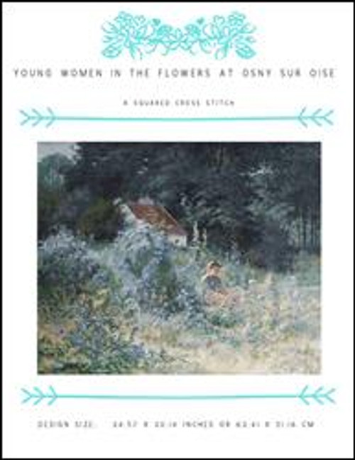 Young Women In The Flowers At Osny Sur Oise / X Squared Cross Stitch
