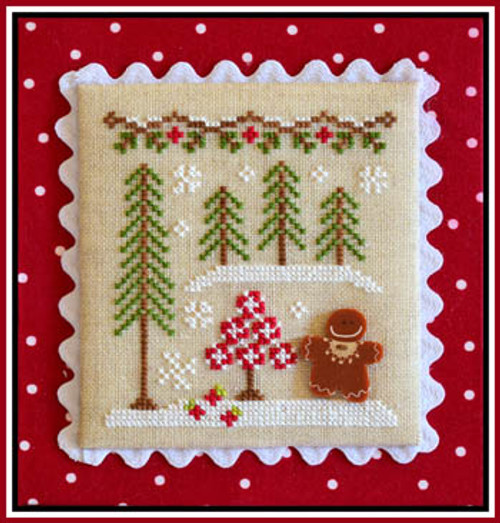 Gingerbread Village 2 - Gingerbread Girl And Peppermint Tree / Country Cottage Needleworks