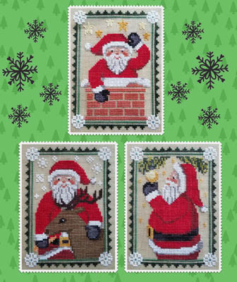 Santa Trio / Waxing Moon Designs