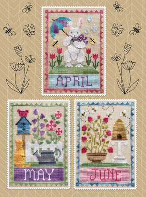 Monthly Trios - April, May, June / Waxing Moon Designs