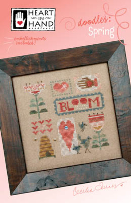 Doodles - Spring (w/emb) / Heart In Hand Needleart
