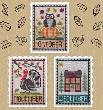 Monthly Trios - October, November, December / Waxing Moon Designs