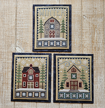 Winter Barn Trio / Waxing Moon Designs