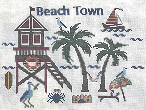 Beach Town / Salty Stitcher Designs