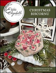 Christmas Biscornu / Erin Elizabeth Designs