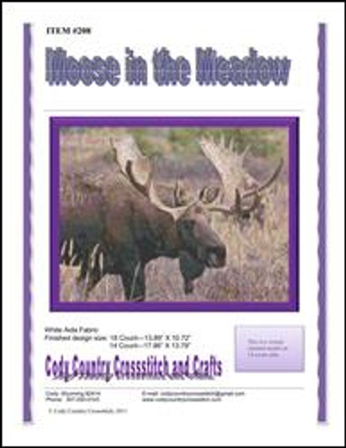 Moose In The Meadow / Cody Country Crossstitch & Crafts