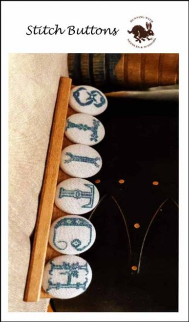 Stitch Buttons Kit / Running With Needles & Scissor