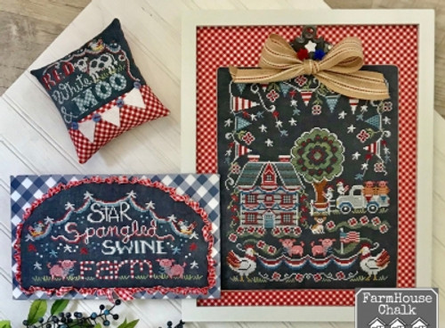 FarmHouse Chalk: Star Spangled Swine Farm / Hands on Design