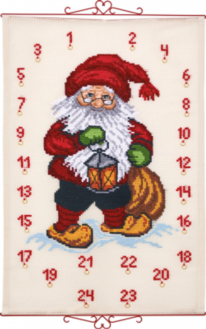 Santa Claus with Lantern Bellpull - Advent Calendar / Permin / 349530