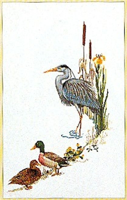 Blue Heron With Mallards / Thea Gouverneur / GOK955