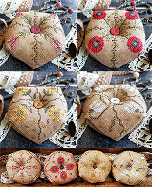 Four Seasons Flowers Biscornu / Puntini Puntini