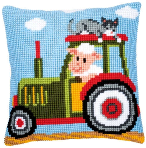 Tractor - Cushion / Vervaco / PNV8483