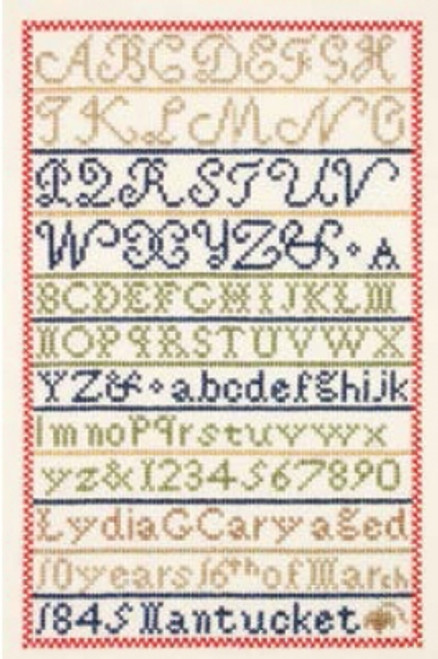 Lydia Cary Sampler / The Posy Collection / PC120